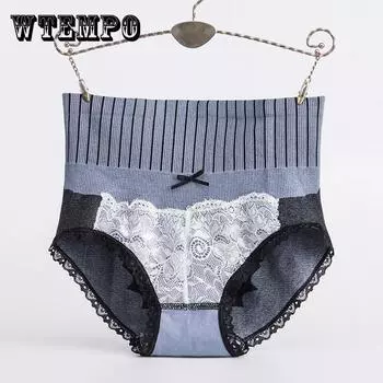 5 шт./компл. женские дышащие, приятные для кожи кружевные трусики, мягкие бесшовные трусы, эластичные удобные хлопковые трусы с высокой талией, промежность XL дубильная кора