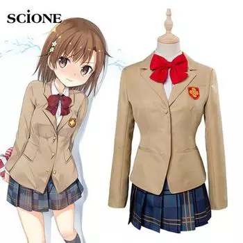 5 шт. комплект аниме Мисака Микото костюм определенный научный косплей костюм Magic Banned каталог книг третий сезон Мисака Ми косплей костюм S