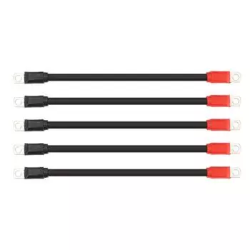 5 шт. комплект кабелей для аккумулятора гольф-кара 4 калибра из чистой меди с наконечниками для постоянного тока переменного тока 36 В 48 В гольф-кара