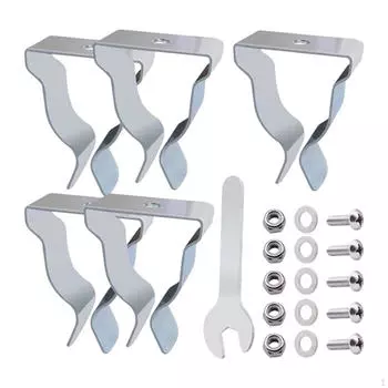 5 шт. Комплект крепежных зажимов для крышки оконного колодца, прочная установка снаружи подвала