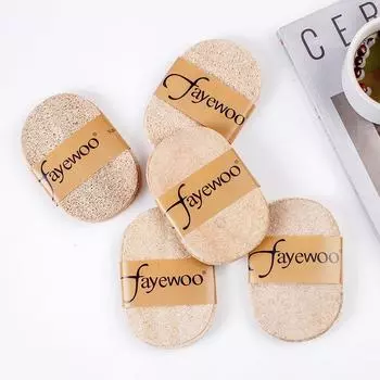 5 шт./комплект натуральной тряпки для мытья посуды из люфы, легко чистится, щетка для мытья посуды в посудомоечной машине, скраб-пад