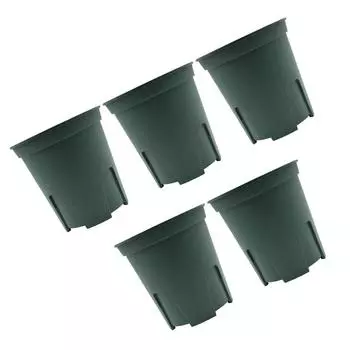 5 шт./комплект прочный и долговечный пластиковый цветочный горшок с дренажной системой пластиковые цветочные горшки для рассады 15015*15cm