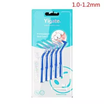 5 шт./кор. двухтактная межзубная щетка для ухода за полостью рта, отбеливание зубов, зубная зубная щетка розовый