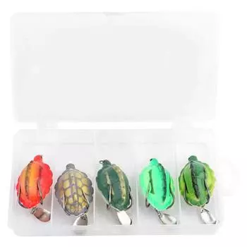5 шт./кор. Longevity Turtle Shape Black Bait LifeLike Fishing Accessories