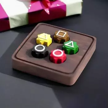 5 шт. корейская традиционная игра по ловле камней, тренировка координации рук и глаз для детей, взрослых, семейных вечеринок, геометрические игрушки для ловли камней и гальки A