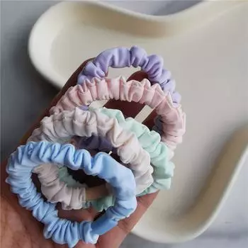 5 шт. Корейские конфетные цвета Однотонные Мягкие Эластичные Резинки для волос Веревка Скранчи для женщин Девушек Спорт Хвост Держатель Аксессуары для волос