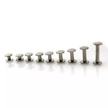 5 шт. кожаный ремесленный ремень кошелек нержавеющая сталь гвоздь заклепки чикагские винты CAMBERED 10x5mm