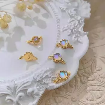 5 шт. Красивые блестящие роскошные украшения из сплава для ногтей с подвесками для поддельных бриллиантов A