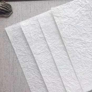 5 шт. Красивые, прочные, однотонные, ручные счета, бумага с каменным зерном, плиссированная, руководство для дома