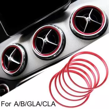 5 шт. красная накладка для кольца на выпускном кольце ForA B CLA GLA Class W176 красный