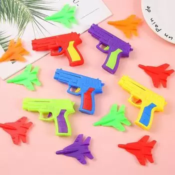 5 шт. красочная пусковая установка катапульта самолет пистолет уличный спорт игрушки для детей день рождения сувениры мальчик катапульта самолет пистолет игрушка