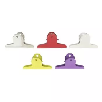 5 шт. красочные металлические шарнирные зажимы в виде быка, настенные подвесные сверхмощные прочные пружинные большие бычьи бумажные C