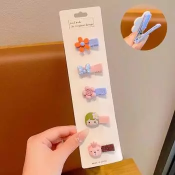 5 шт. красочные заколки-цветы для девочек головные уборы милые заколки для волос детские модные аксессуары для волос