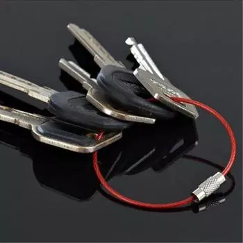 5 шт. красочный EDC нержавеющая сталь брелок для ключей наружные инструменты проволочные брелки кабель веревка винт фиксатор брелок разноцветный