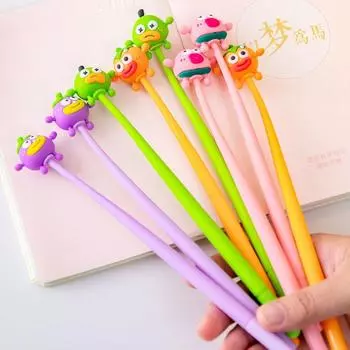 5 шт. креативная ручка для подписи, симпатичная ручка Shake Pen 0,5 мм, мультяшная ручка для письма фиолетовый