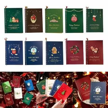 5 шт. креативных поздравительных открыток с Рождеством, детские мультяшные благословения, рождественские открытки, новогодние открытки, подарочные рождественские украшения