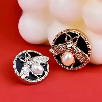 5 шт. креативных пуговиц в виде пчелы 18/23 мм, трехмерные металлические пуговицы в виде пчелы, красивые пуговицы на ножке, аксессуары для одежды 18mm