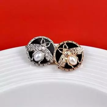 5 шт. креативных пуговиц в виде пчелы 18/23 мм, трехмерные металлические пуговицы в виде пчелы, красивые пуговицы на ножке, аксессуары для одежды 18mm золотой