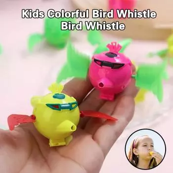 5 шт., креативный летающий яркий птичий свисток, детская игрушка, свисток, цветной пластик, вечерние подарки для детей на день рождения, детские сувениры