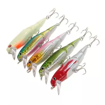 5 шт. кривошипная приманка для плавания, жесткая приманка, искусственные приманки, рыболовные снасти, кривошипные приманки, приманки с тройными крючками