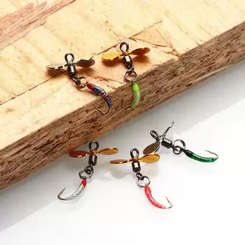 5 шт. крючки для мушек мушки насекомые приманки приманка для ловли рыбы нахлыстом приманка для ловли рыбы блестки рыболовный крючок форель нимфа нахлыстовая приманка натуральная приманка для ловли рыбы насекомыми