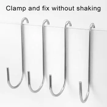 5 шт. крючки для штор S-образной формы, большая несущая способность, сверхмощные, антикоррозийные, противоскользящие, колокольчики из нержавеющей стали, кормушка для птиц, фонари, держатели для цветочных горшков S