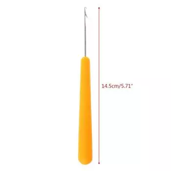 5 шт. крючков для вязания крючком для иглы с защелкой для изготовления ковриков для вязания своими руками теплый желтый