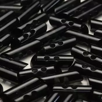 5 шт. Круглая пуговица на две петли из смолы, оливковая пуговица, пуговица для женского пуховика, двусторонняя декоративная пуговица для нейлонового пальто 1 #[LY362 #Olive Oblique Cylinder Black]