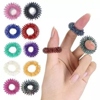 5 шт. круглые массажные круги без запаха для длительного использования, гибкость, снятие стресса, металлическая мини-пружина