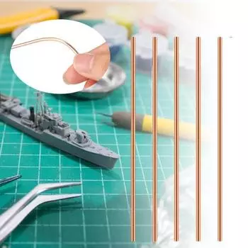 5 шт. круглые стержни из чистой меди, прочные, универсальные электродные стержни для поделок из металла, DIY проектов, машиностроение 3mm