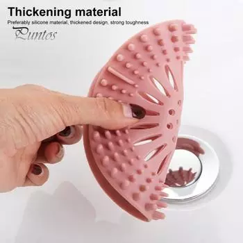 5 шт. крышка для сливного отверстия в полу силиконовый материал мощный всасывающий дизайн мелкая сетка фильтрация простота установки сливной фильтр ванная комната кухонный аксессуар 5pcs