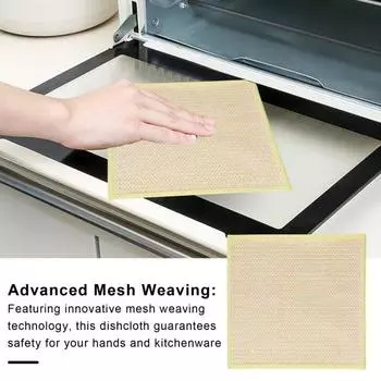 5 шт кухонное полотенце сетчатая технология плетения двухсторонняя салфетка для мытья посуды кухонное полотенце для уборки посуды тряпка жёлтый
