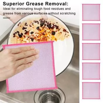 5 шт кухонное полотенце сетчатая технология плетения двухсторонняя салфетка для мытья посуды кухонное полотенце для уборки посуды тряпка жёлтый