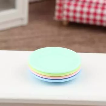 5 шт. кукольные мини-тарелки для еды кукольный домик имитация обеденной тарелки кукольный домик кухонные принадлежности ролевые игры игрушки розовый