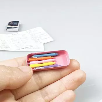 5 шт. кукольный домик миниатюрный узор стиль шариковая ручка модель игрушки для кукольного кабинета обучающая сцена аксессуары