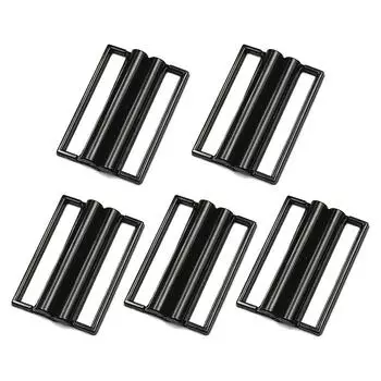 5 шт. квадратная металлическая застежка золото серебро черный эластичная пряжка для пояса швейные аксессуары пряжка для ремня чёрный