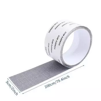 5 шт. лента для ремонта оконных экранов, водонепроницаемая антимоскитная сетка для дверей, заплатка для ремонта сломанных отверстий, необходимые аксессуары 5x200 см