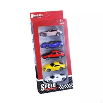 5 шт. литые игрушечные гоночные автомобили из сплава портативные ручные машины для вечеринки Style A