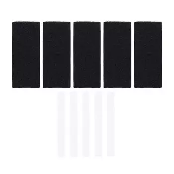 5 шт. Фильтры для потолочных вентиляторов с лопастями, прямоугольные, самоклеящиеся, активированный уголь, фильтры для потолочных вентиляторов Ai