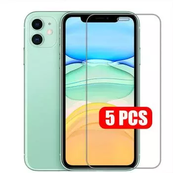 5 шт. / Лот 5 упаковок защитного стекла с полным покрытием для iPhone 15 16 16e 14 13 12 15 11 Pro Max X XS Max XR 6 6s 7 8 Plus SE 2020 iPhone 4 4s белый