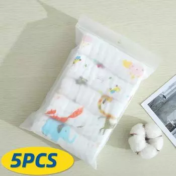 5 шт./лот 6 слоев хлопка мягкие детские полотенца детское полотенце для лица носовой платок для купания кормления мочалка для лица салфетка для отрыжки разноцветный