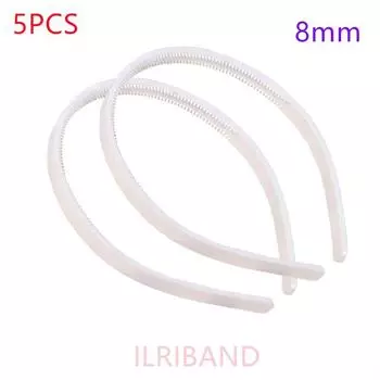 5 шт./лот 8 мм/10 мм Широкие Белые Черные Зубчики Повязки для волос Девочки Пластиковые Ободки Женская Бижутерия Фурнитура Инструменты для DIY Аксессуары для волос