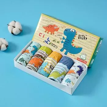 5 шт./лот, детское нижнее белье, хлопковые трусы для мальчиков, детские треугольные трусы с рисунком акулы, дышащие детские трусы, трусы для мальчиков 1-3Y