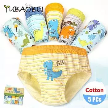 5 шт./лот, детское нижнее белье, хлопковые трусы для мальчиков, детские треугольные трусы с рисунком акулы, дышащие детские трусы, трусы для мальчиков 1-3Y