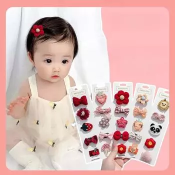 5 шт./лот, милые детские заколки для волос с рисунком для новорожденных, заколки для волос с цветочным узором, детские головные уборы, зажимы для волос с бантом