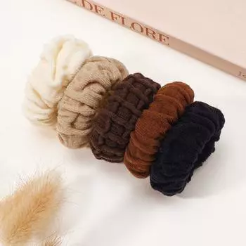 5 шт./лот Новые однотонные большие резинки для волос, кольца для волос, заколки для волос для детей, модный головной убор, не вредят волосам, детские аксессуары для волос Size fits all