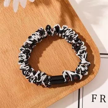 5 шт./лот резинка для волос элегантная цветная складка с принтом женская эластичная резинка для волос резинка для волос для девочек резинки для волос аксессуары для волос новые