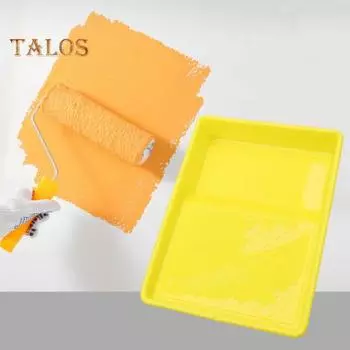 5 шт. лоток для краски, легко очищаемые лотки для краски с текстурой, универсальный многоразовый роликовый лоток для краски для покраски стен 9inch чёрный