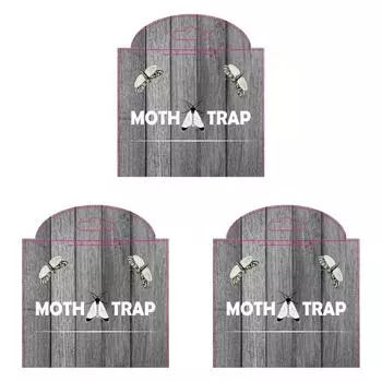 5 шт. ловушки для моли с феромонами Prime Мощные ловушки для моли (Текстура древесины)