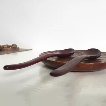 5 шт. ложка для супа, гладкая поверхность, термостойкая шлифовка древесины, полировка, столовая ложка, кухонный инструмент вино красного